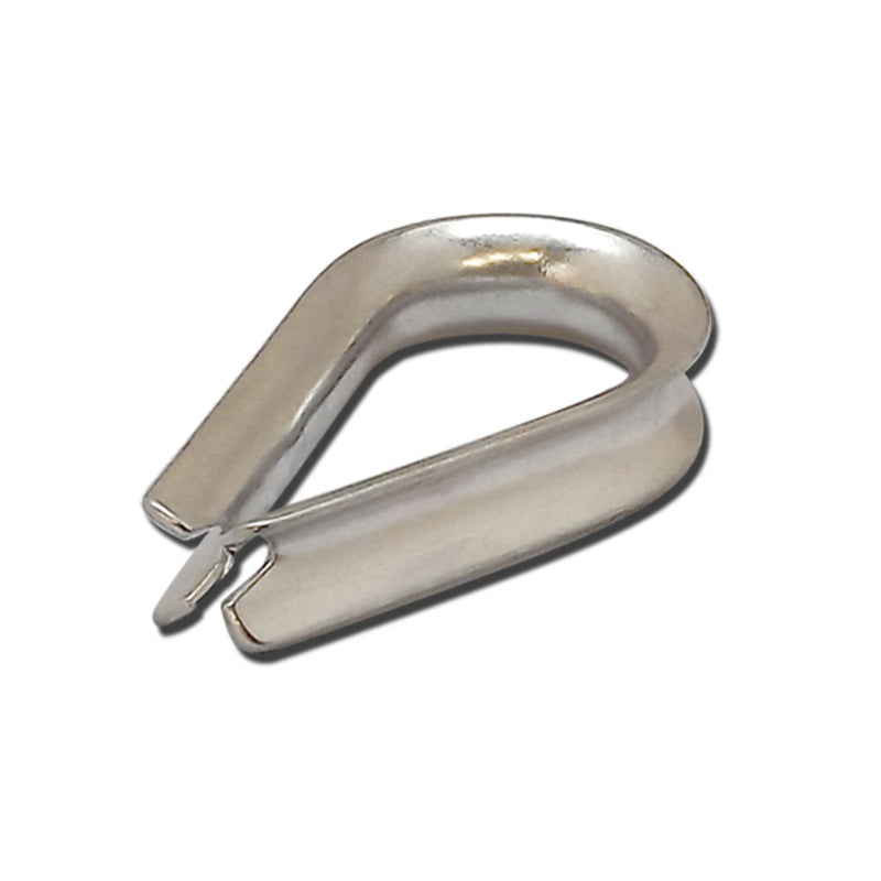 10 Pc 1/8" Light Duty Stainless Steel 316 Marine Wire Rope Chain THIMBLE Boat