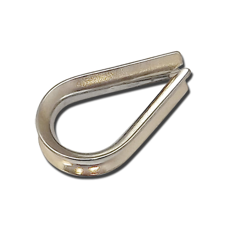 10 Pc 1/8" Light Duty Stainless Steel 316 Marine Wire Rope Chain THIMBLE Boat