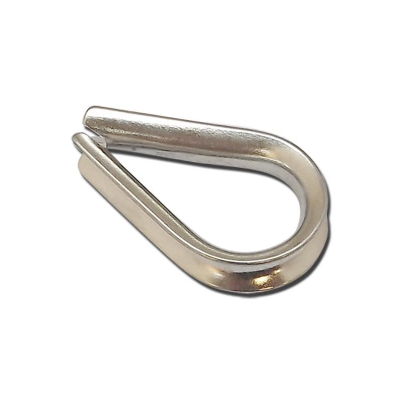 10 Pc 1/8" Light Duty Stainless Steel 316 Marine Wire Rope Chain THIMBLE Boat