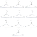 10 Pc 16" Dress Hanger Clothes Display Store Fixture Chrome Finish with Loop