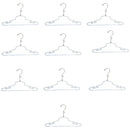 10 Pc 16" Lingerie Hanger Clothes Display Store Fixture Chrome Finish with Loop