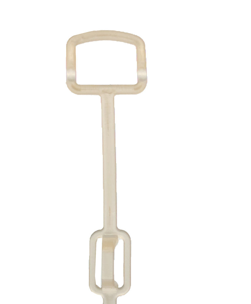 10 Pc 16'' Clear Plastic Clothes Stacking Hanger Connector Space Saving 9 Slots