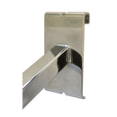 10 Pc 17-1/2''L Chrome Gridwall 5 J Hook Waterfall Faceout Square Tube Fixture