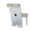 10 Pc 17-1/2''L Chrome Gridwall 5 J Hook Waterfall Faceout Square Tube Fixture