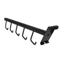 10 Pc 17-1/2''L GLOSS BLACK Gridwall 5 J Hook Waterfall Faceout Square Tube Fixture