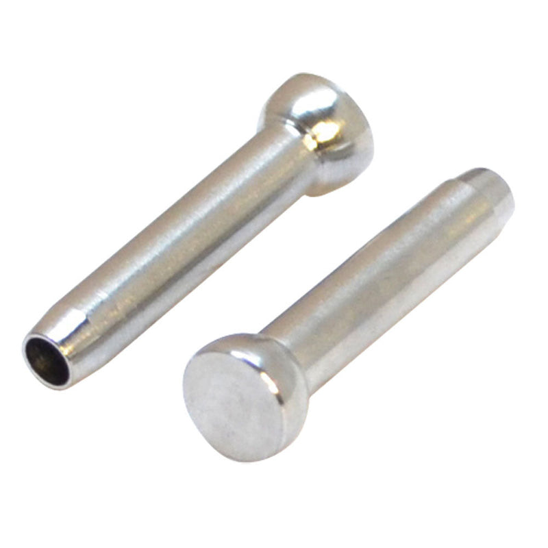 10 Pc 3/16" Cable Railing T316 Stainless Steel Swage Stemball for WOOD POST