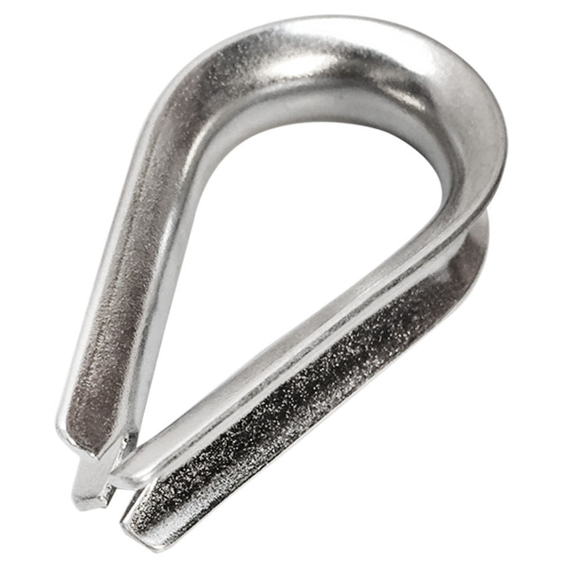10 Pc 3/16" LIGHT DUTY Stainless Steel 316 Marine Wire Rope Chain THIMBLE Rig Anchor Boat