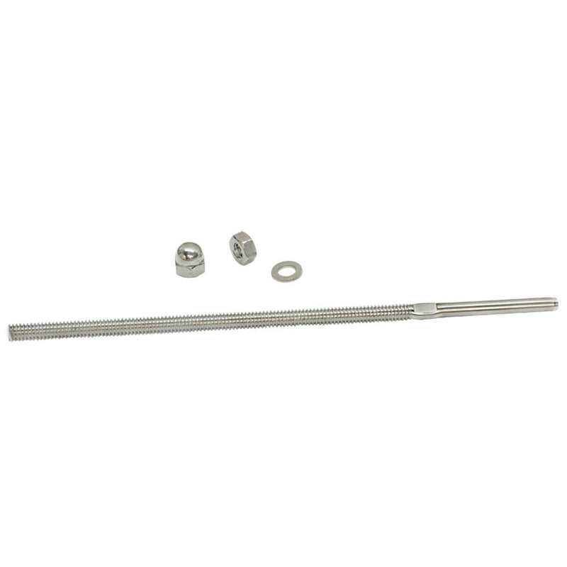 10 PC 3/16" Stainless Steel Cable Railing Swage Threaded Stud End Fitting