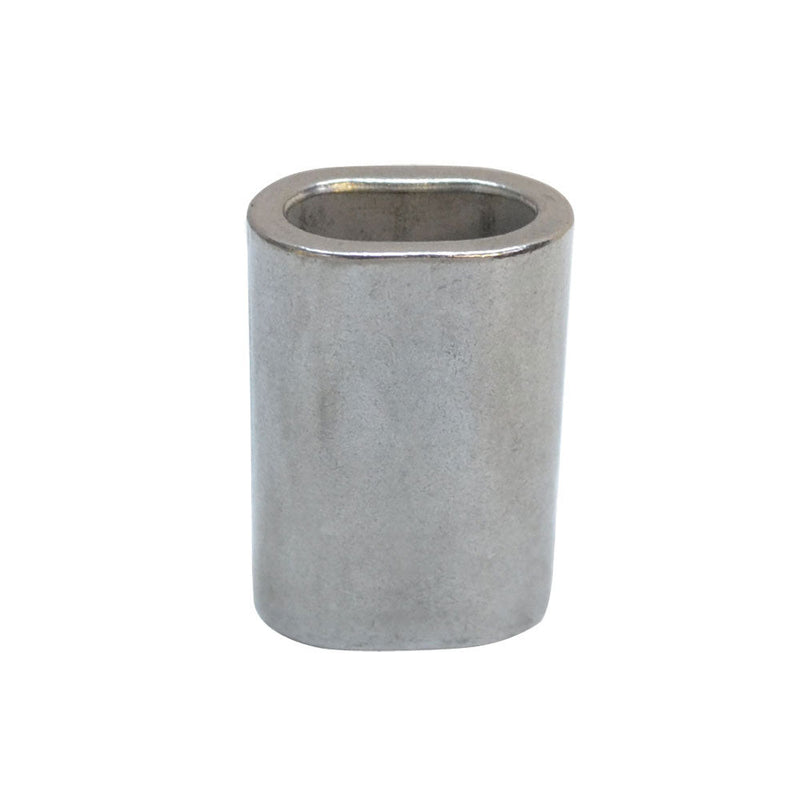 10 Pc 3/32" Marine Stainless Steel Wire Rope Oval Sleeve Sleeves Crimping SS316