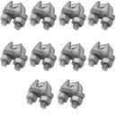 10 pack 1/4 inch galvanized drop forged wire rope clips cable clamps for marine and outdoor use