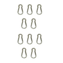 10 Pc 3/8" Stainless Steel SS316 Spring Snap Hook  Boat Marine Carabiner 400 Lbs Cap. WLL