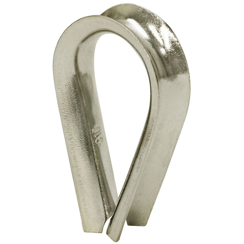 10 Pc 5/16"LIGHT DUTY Stainless Steel 316 Marine Wire Rope Chain THIMBLE Rig Anchor Boat
