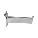 10 PC 6" Chrome Slatwall Rectangular Tube Straight Arm Faceout Hook Panel Display Hanger Retail Fixture