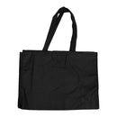 10 PC BLACK Reusable Grocery Shopping Tote Bags Non Woven Recycled 12" x 16"