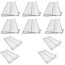 10 Pc Chrome 24'' x 12'' Wire Flat Grid Shelf Shelves Gridwall Display Fixture