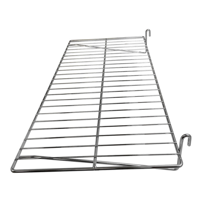 10 Pc Chrome 24'' x 12'' Wire Flat Grid Shelf Shelves Gridwall Display Fixture