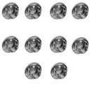 10 Pc Chrome Finish 1-1/4'' Tubing U Flange Half Round Wall Flanges Retail Fixture Hanger