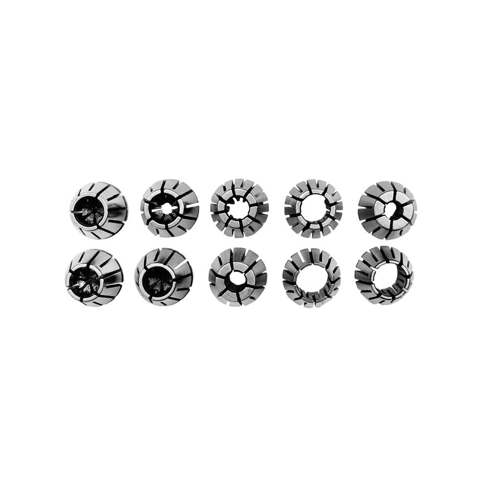 10 PC ER-16 Collet Set 1/32"-3/8" Spring Collets R8 CAT BT CNC Accuracy: 0.008
