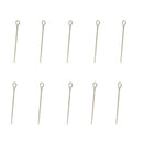 10 Pc Fully Threaded Marine Stainless Steel 3/8" x 12" Turned Eye Bolt  Nut Washer 1,050 Lb Cap.