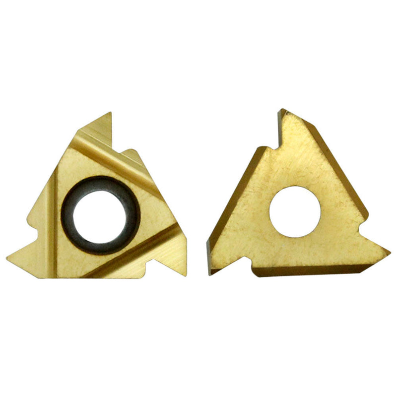 10 Pc Indexable Tin Carbide Inserts 11ER A60 Carbide Threading Threader Lathing SER3 Bits