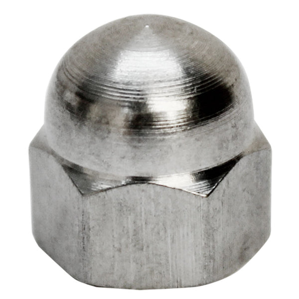 10 PC LEFT Hand Thread 1/4''  Stainless Steel 316 Cap Acorn Hex Nut UNC Marine