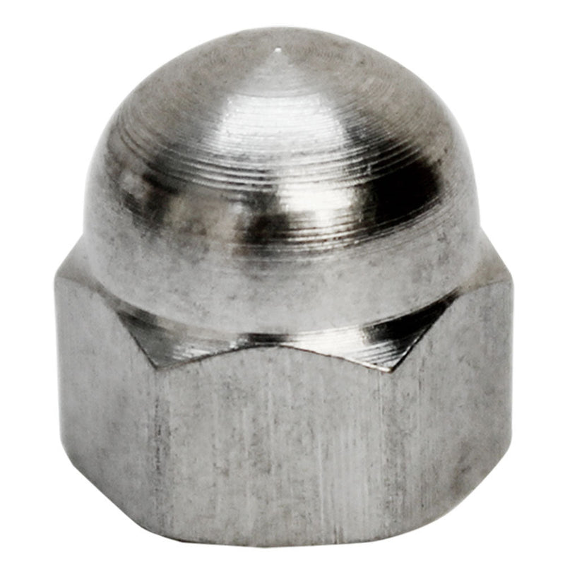 10 PC LEFT Hand Thread 1/4''  Stainless Steel 316 Cap Acorn Hex Nut UNC Marine