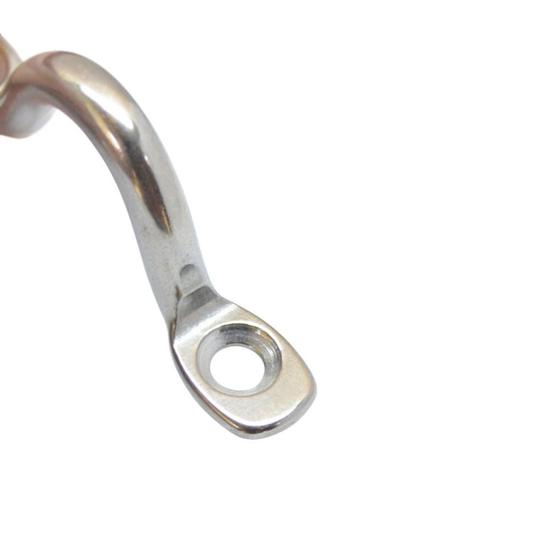10 Pc Marine Stainless Steel 5mm Top Wire Eye Pad Straps Loop Boat Plate Oblong Ring