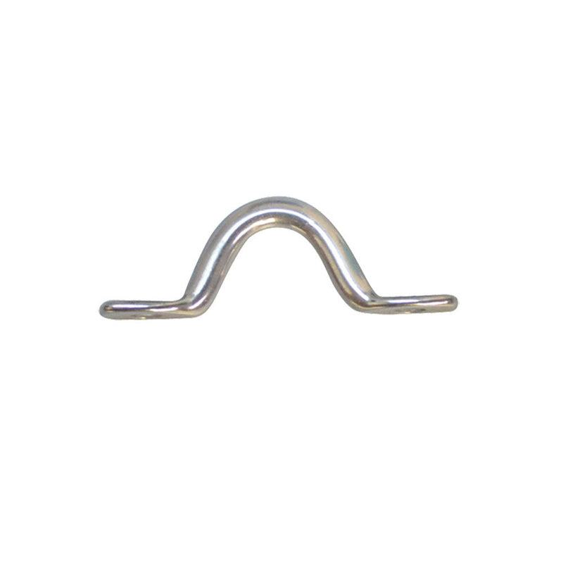 10 Pc Marine Stainless Steel 5mm Top Wire Eye Pad Straps Loop Boat Plate Oblong Ring
