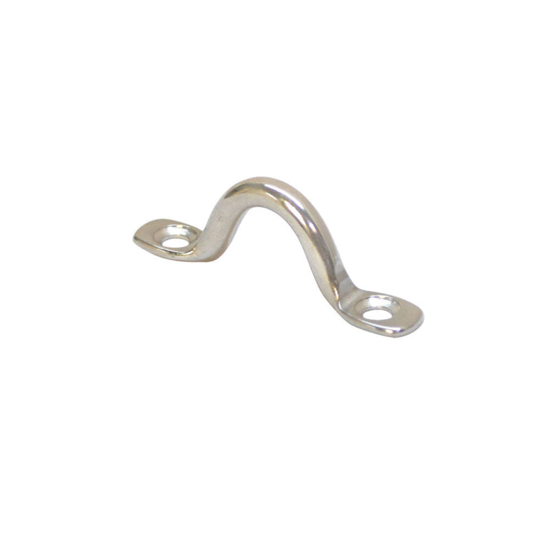 10 Pc Marine Stainless Steel 5mm Top Wire Eye Pad Straps Loop Boat Plate Oblong Ring