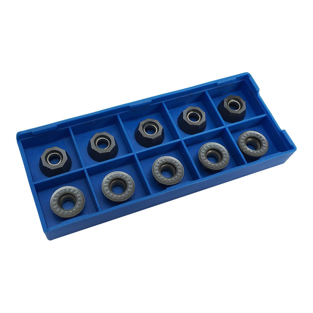 10 Pc RPMT1204 carbide Inserts 3/16'' Insert Thickness  Milling Lathe