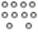 10 Pc S SMALL Black Round Clothing Rack Size Dividers Plastic Hangers Ring