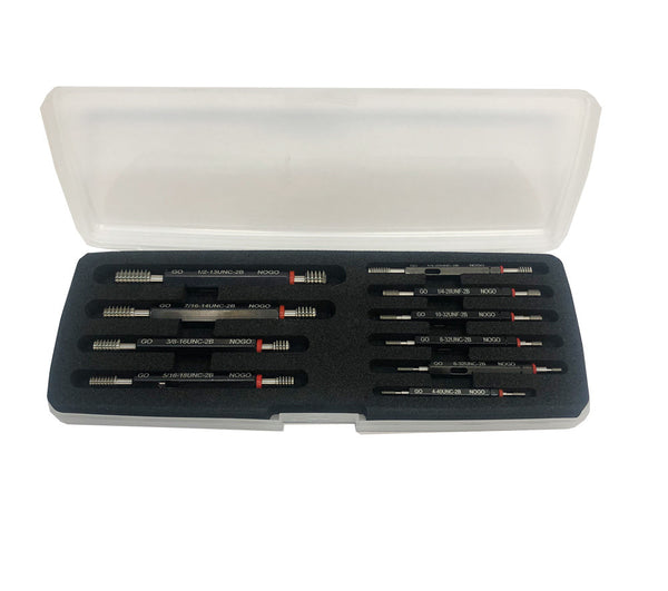 10 PC Thread plug Gage Gauge Set Double End Go & No Go Class 2B ANSI Standard