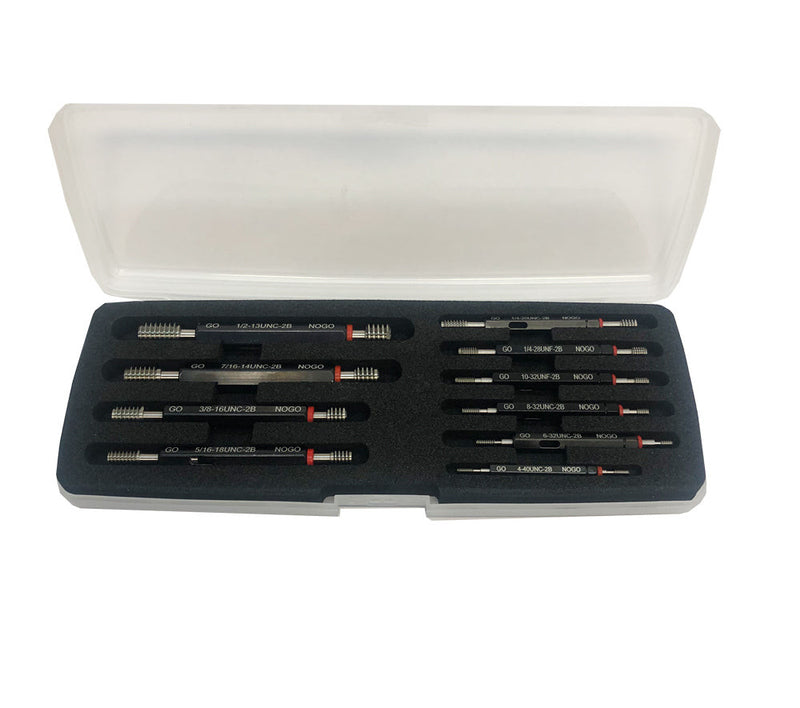 10 PC Thread plug Gage Gauge Set Double End Go & No Go Class 2B ANSI Standard