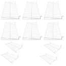10 Pc White 24'' x 12'' Wire Flat Grid Shelf Shelves Gridwall Display Fixture