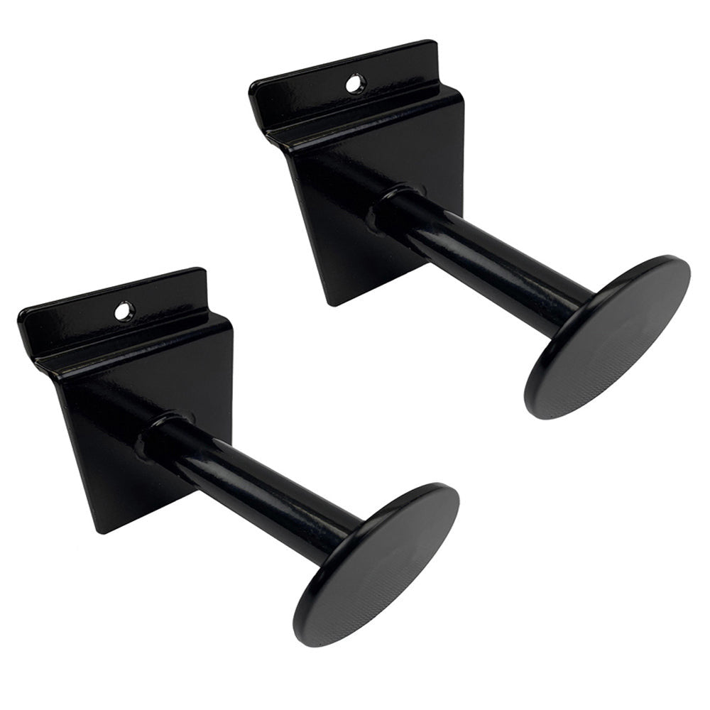 10 Pcs 3'' Black Single Garment Hook Slatwall Fitting Display Faceout Hanger Disc End