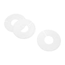 10 PCS WHITE 3-1/2" Round Plastic BLANK Dividers Hangers Retail Clothing Rack