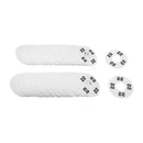 10 PCS WHITE 3-1/2" Round Plastic SIZE 22 Dividers Hangers Retail Clothing Rack