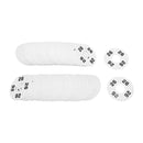 10 PCS WHITE 3-1/2" Round Plastic SIZE 26 Dividers Hangers Retail Clothing Rack