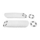 10 PCS WHITE 3-1/2" Round Plastic SIZE 28 Dividers Hangers Retail Clothing Rack