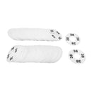 10 PCS WHITE 3-1/2" Round Plastic SIZE 38 Dividers Hangers Retail Clothing Rack