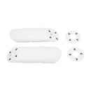 10 PCS WHITE 3-1/2" Round Plastic SIZE 4 Dividers Hangers Retail Clothing Rack