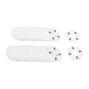 10 PCS WHITE 3-1/2" Round Plastic SIZE 6 Dividers Hangers Retail Clothing Rack