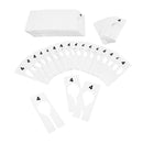 10 PCS WHITE Rectangular Plastic SIZE 4 Dividers Hangers Retail Clothing Rack  2" x 5"