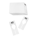 10 PCS WHITE Rectangular Plastic SIZE 42 Dividers Hangers Retail Clothing Rack  2" x 5"