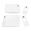 10 PCS WHITE Rectangular Plastic SIZE 8 Dividers Hangers Retail Clothing Rack  2" x 5"
