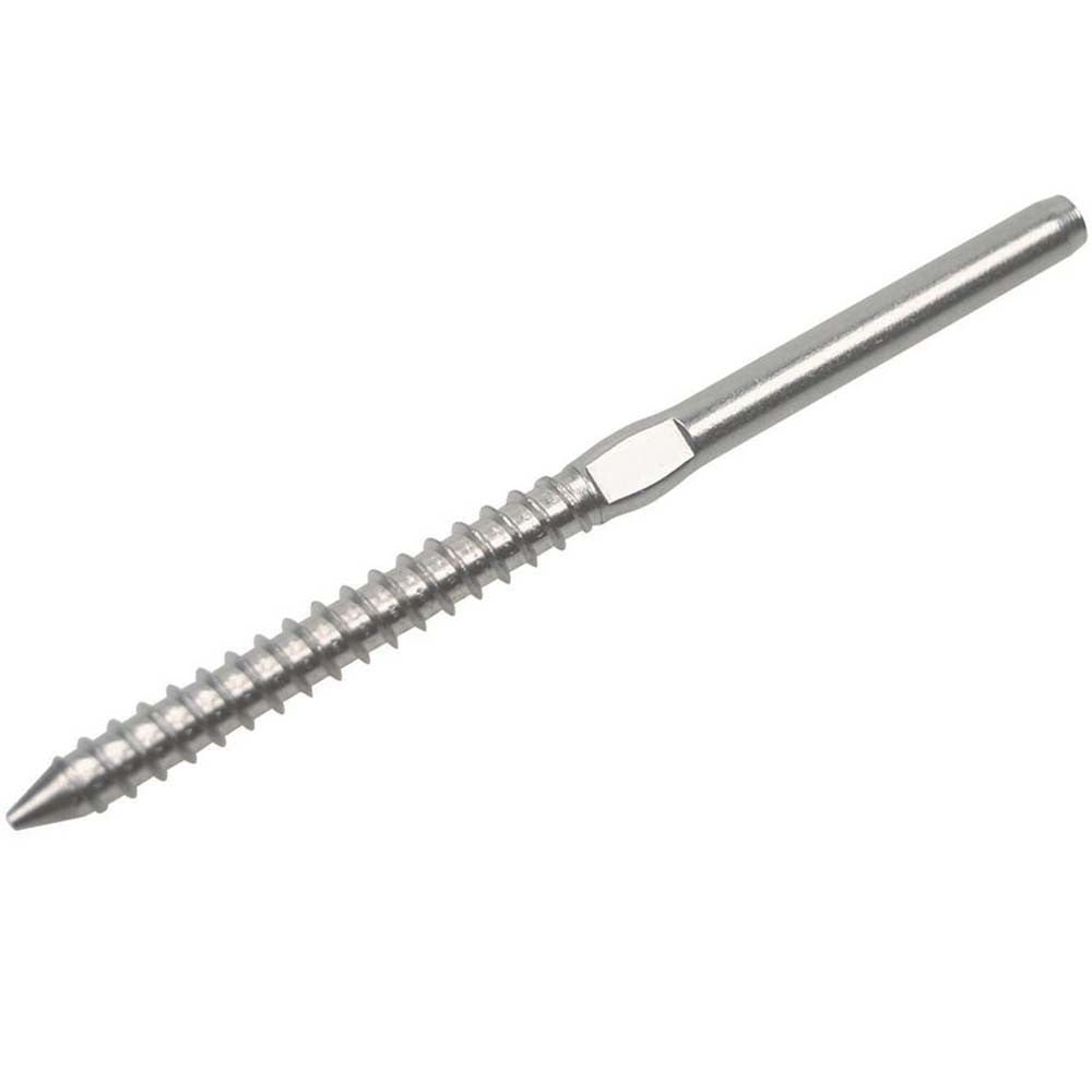 10 Sets COMBO Stainless Steel Lag Screw Swage Stud Cable Railing Rail 1/8" Cable