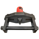 Hydraulic flange spreading tool with solid black frame and lower bar