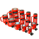 10 ton red hydraulic cylinder jack ram with handle and quick connect fitting