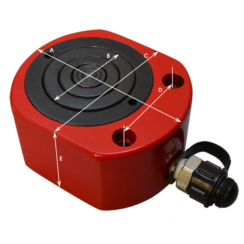 10 Ton MULTI STAGE Profile Hydraulic Cylinder Jack Ram Lift (25mm) 0.98" Stroke