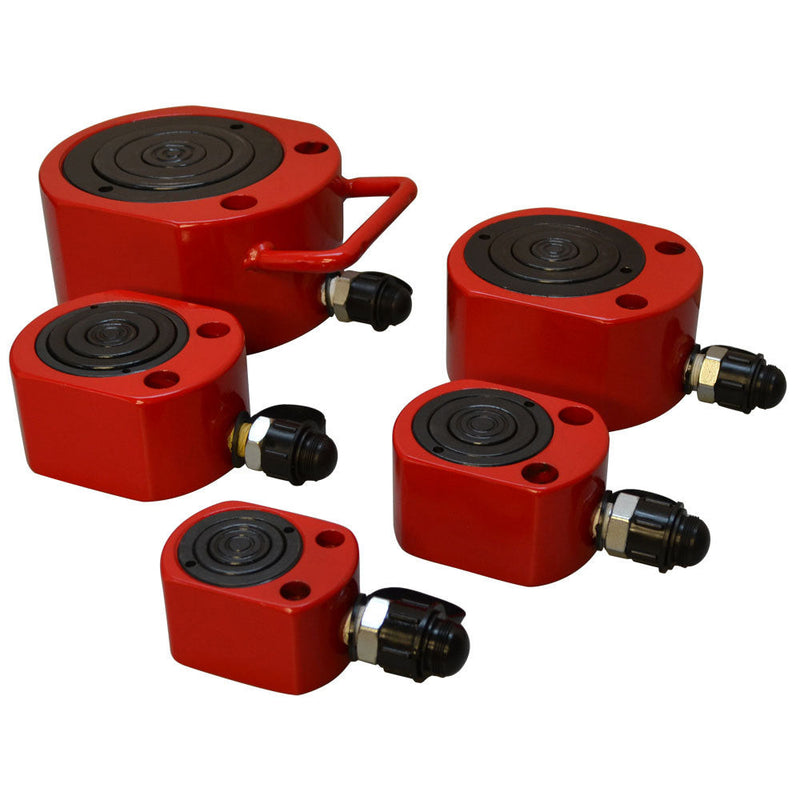 10 Ton MULTI STAGE Profile Hydraulic Cylinder Jack Ram Lift (25mm) 0.98" Stroke